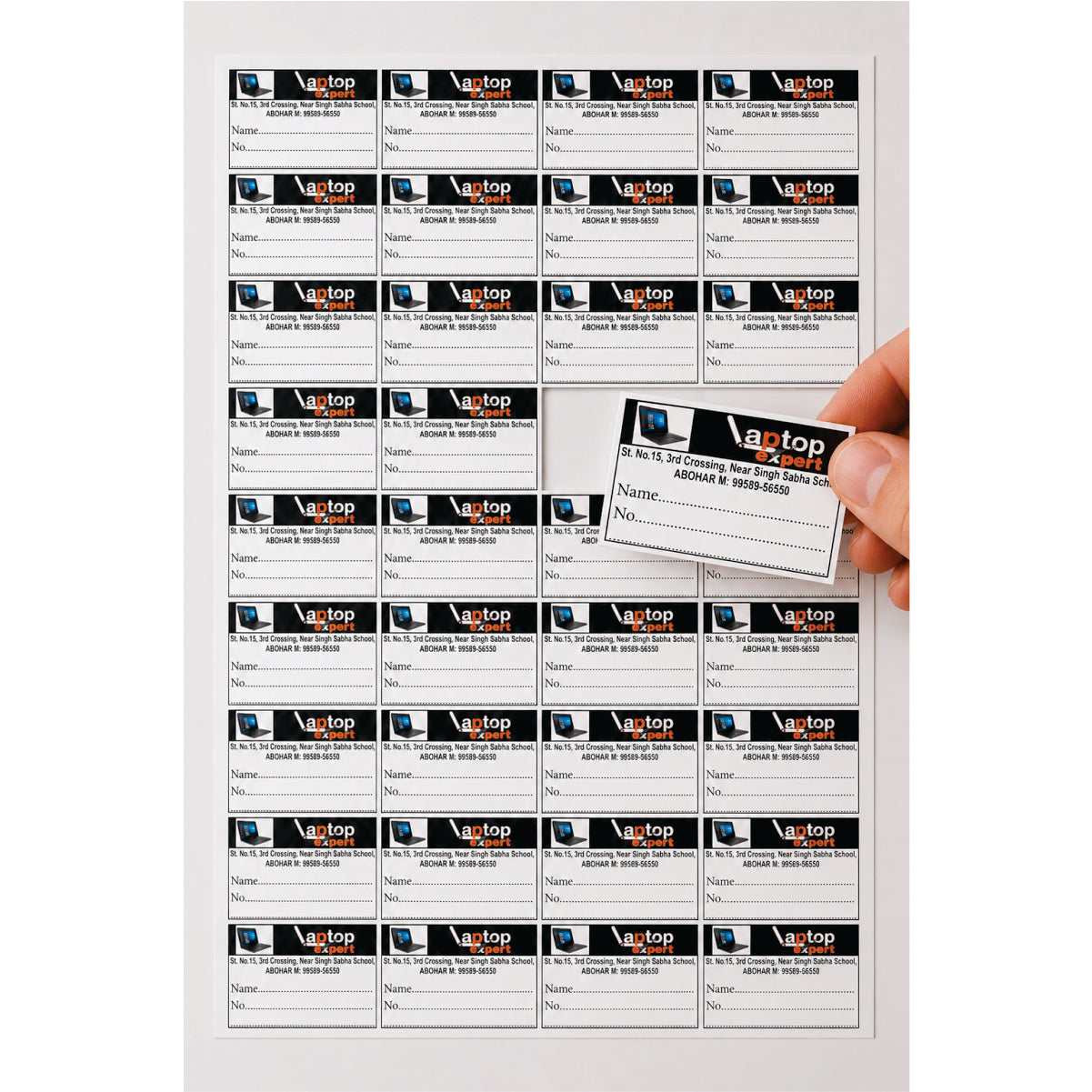 CUSTOM STICKER COM 06| 100 SHEETS