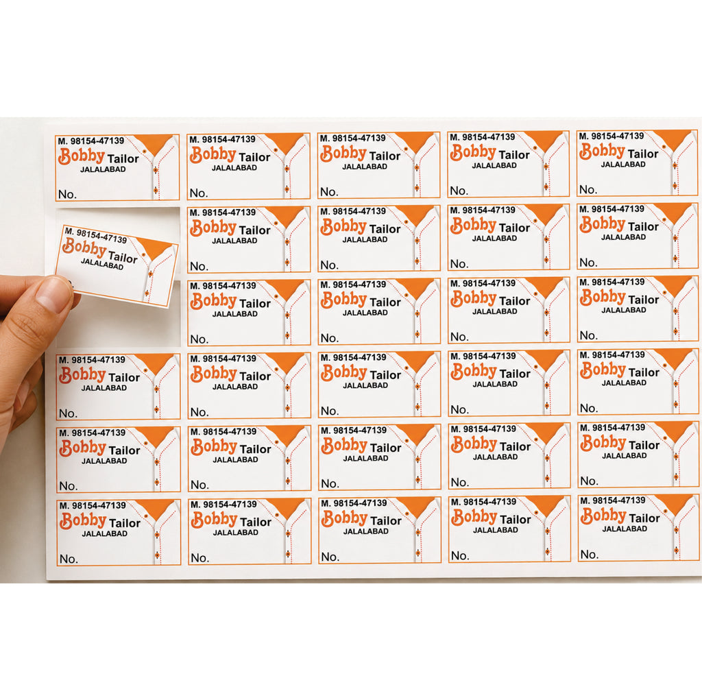 CUSTOM STICKER TA 06| 100 SHEETS