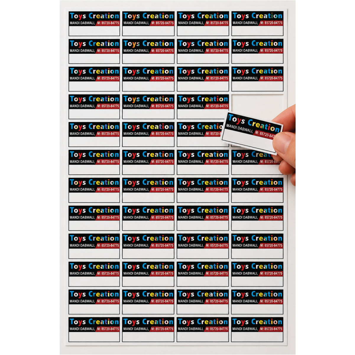 CUSTOM STICKER TO 06| 100 SHEETS