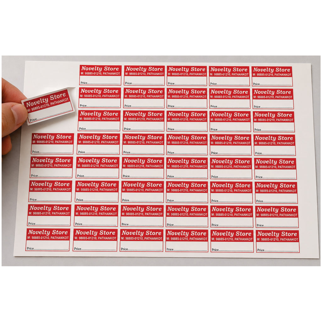 CUSTOM STICKER HA 06| 100 SHEETS