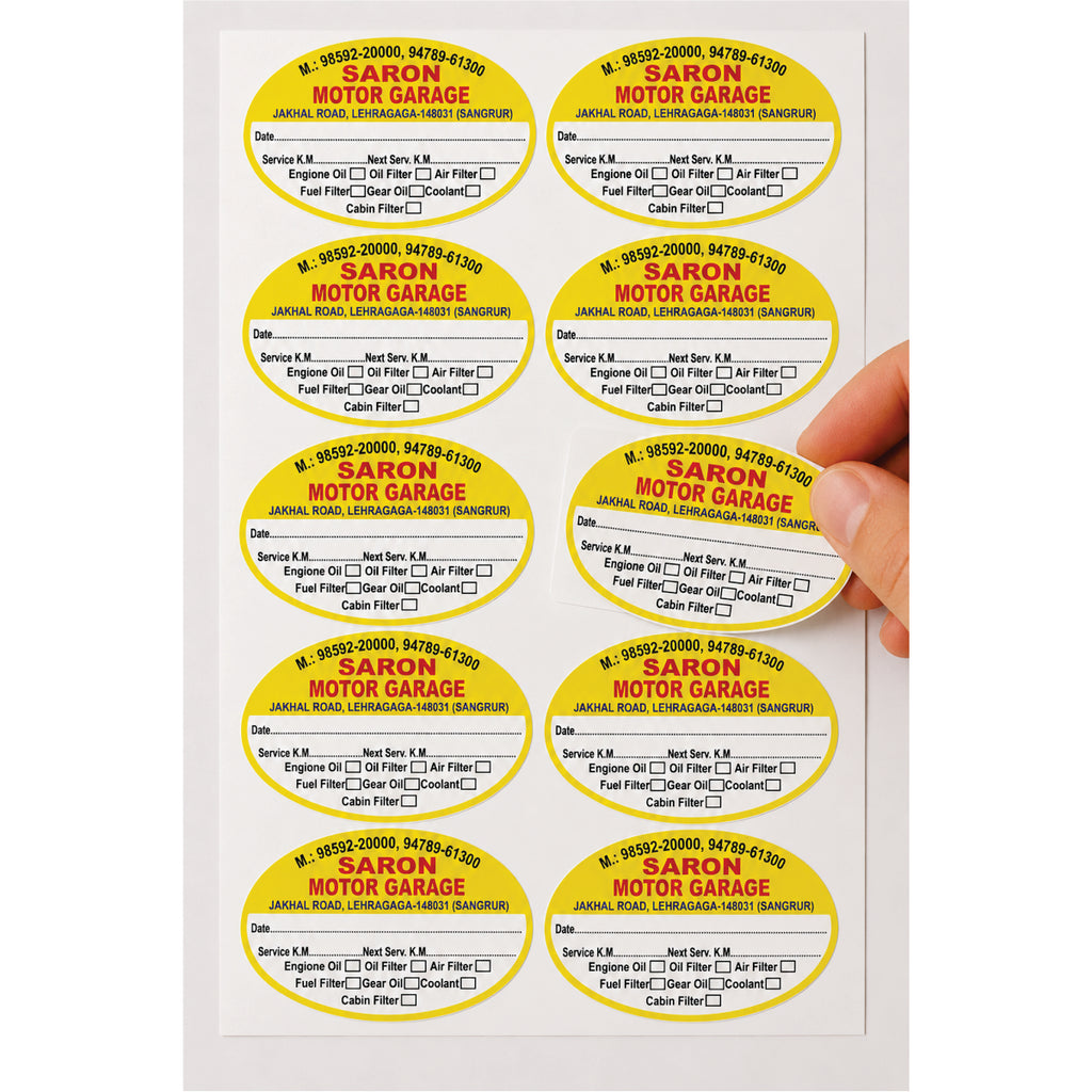 CUSTOM STICKER CR 06| 100 SHEETS