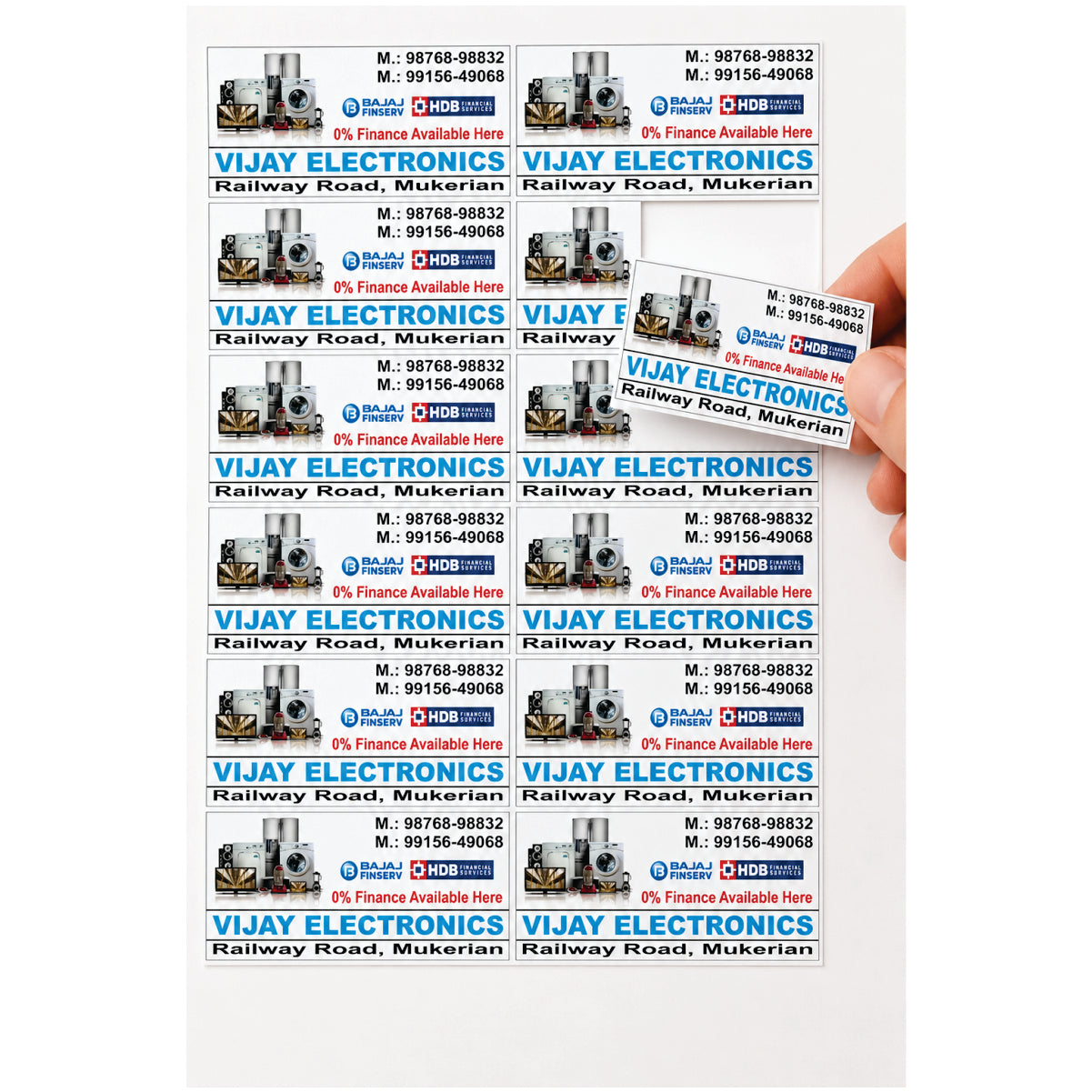 CUSTOM STICKER EL 06| 100 SHEETS