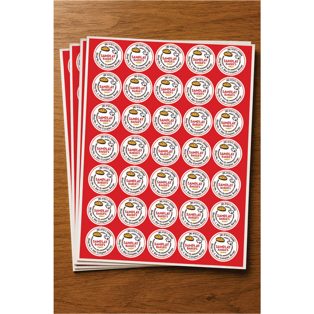 CUSTOM STICKER BK 007 | 100 SHEETS
