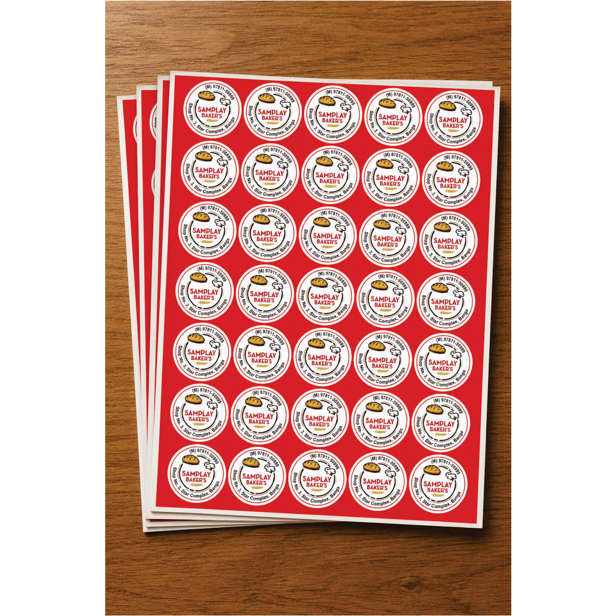 CUSTOM STICKER BK 007 | 100 SHEETS