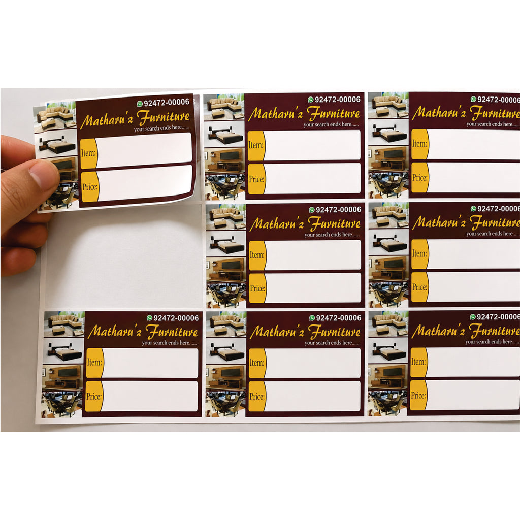 CUSTOM STICKER FUR 07| 100 SHEETS