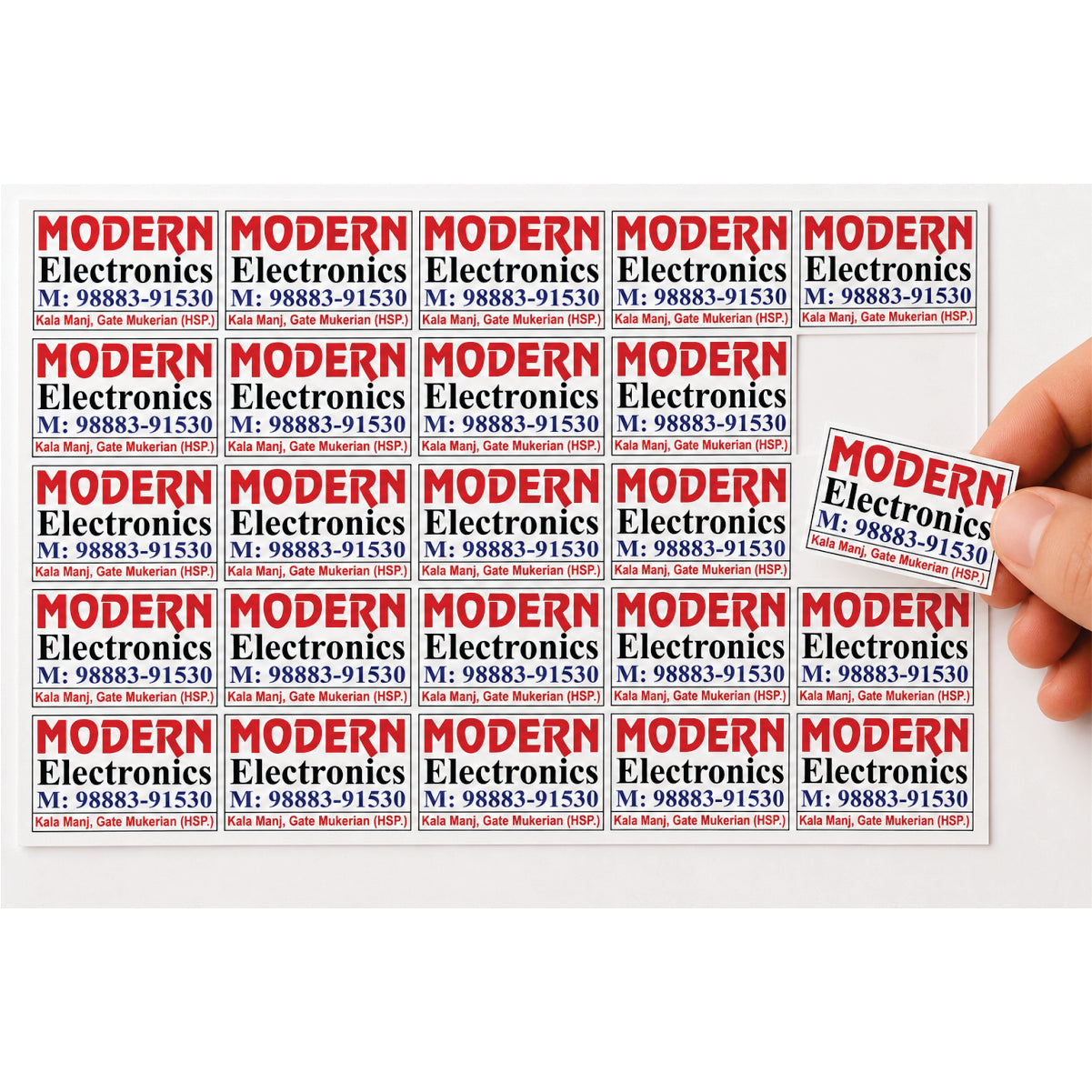 CUSTOM STICKER EL 07| 100 SHEETS
