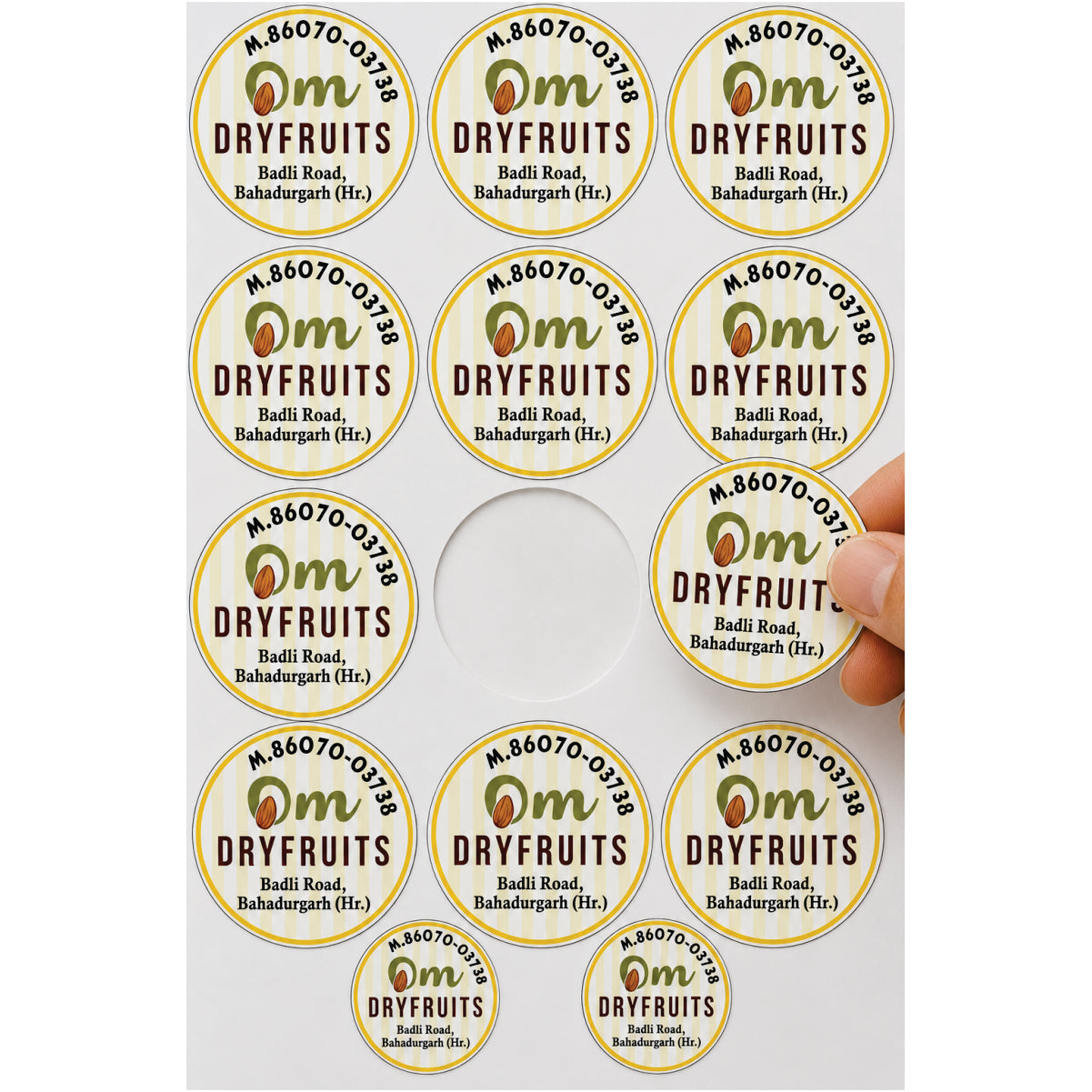 CUSTOM STICKER GR 07| 100 SHEETS