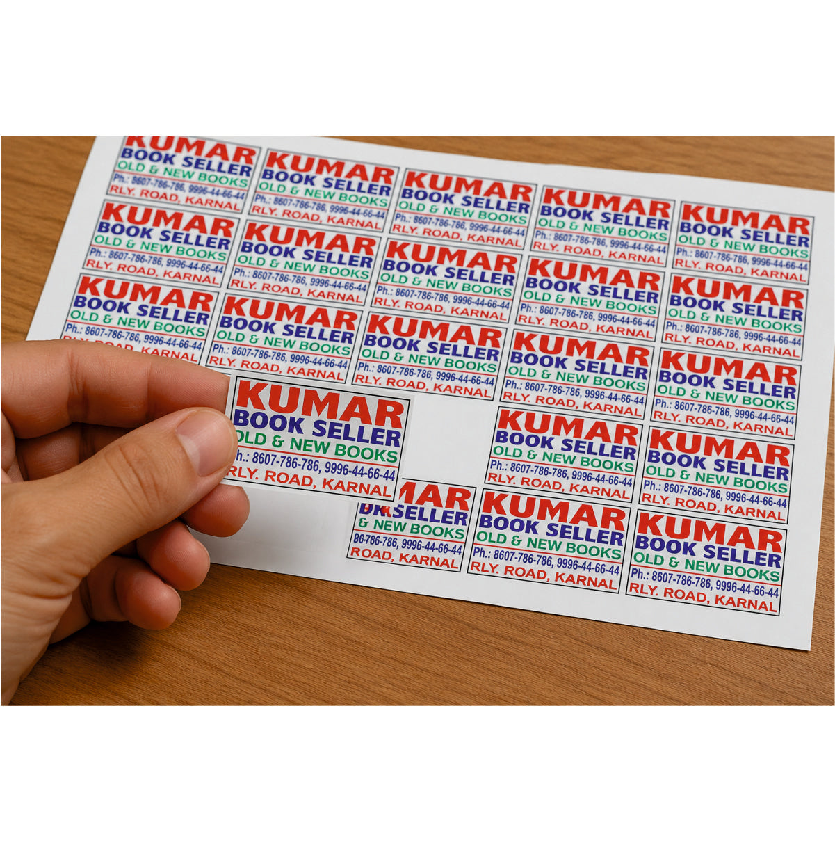 CUSTOM STICKER Bo 07| 100 SHEETS