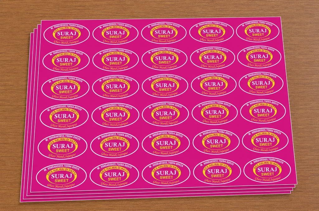 CUSTOM STICKER S 08| 100 SHEETS