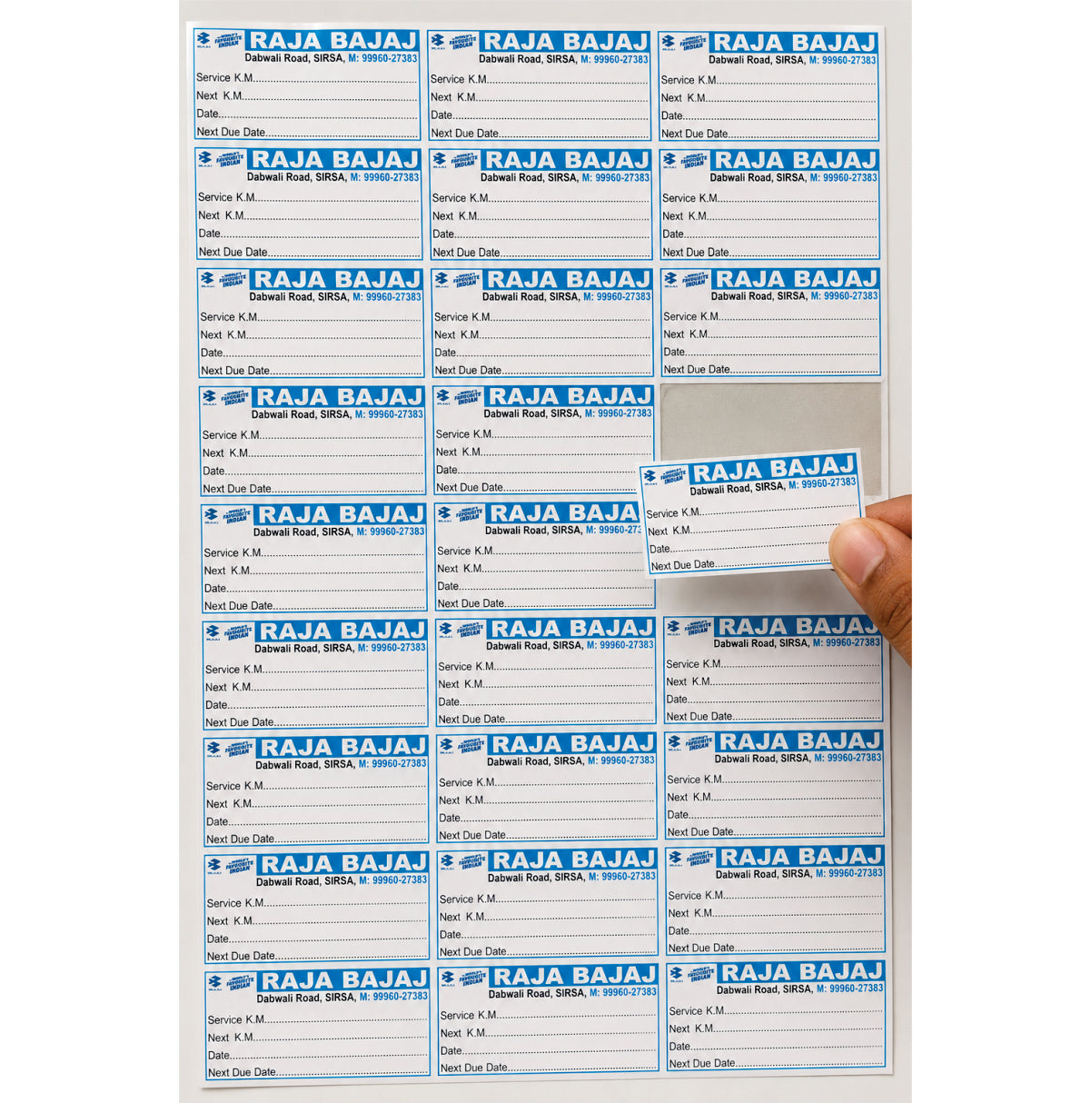 CUSTOM STICKER AU 08| 100 SHEETS