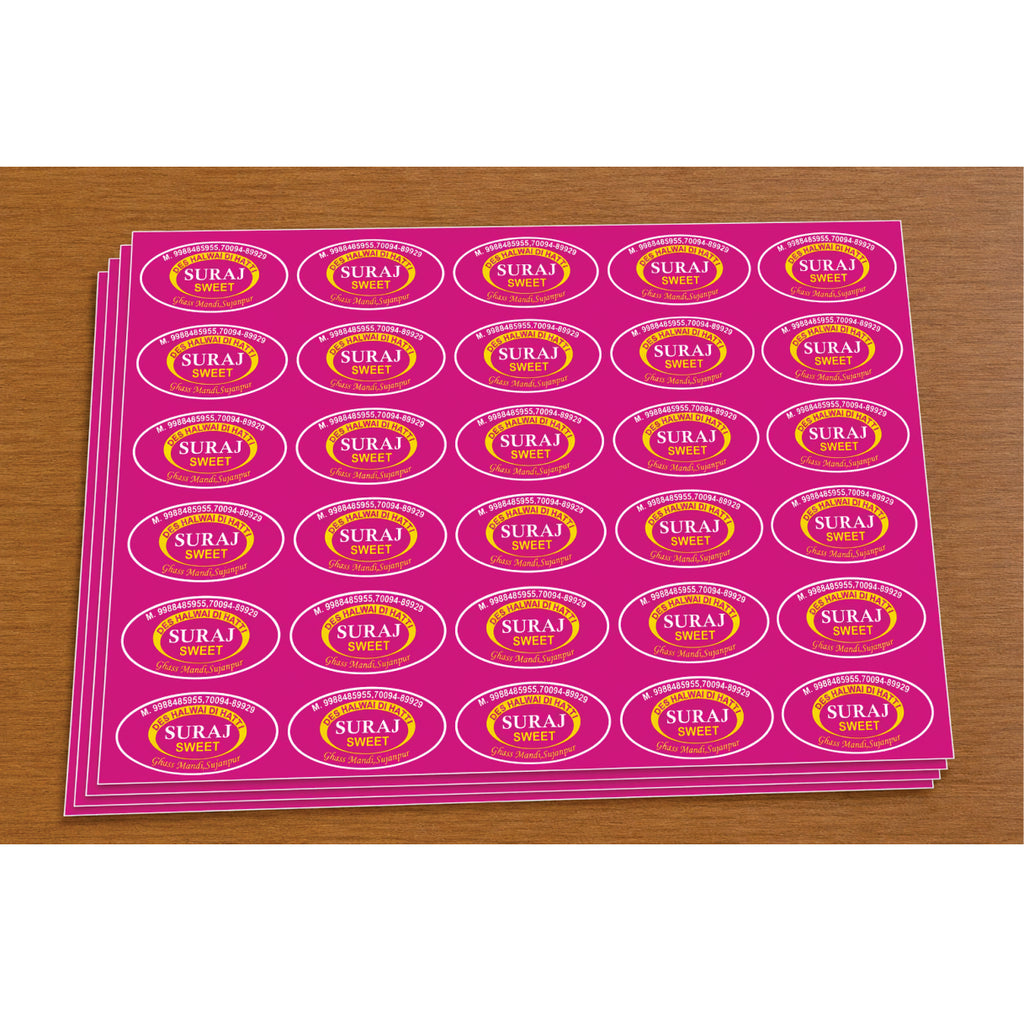 CUSTOM STICKER SW 08 | 100 SHEETS
