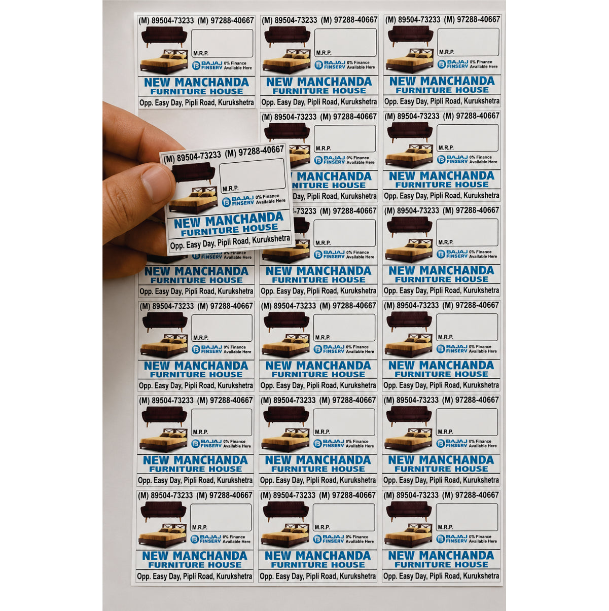 CUSTOM STICKER FUR 08| 100 SHEETS