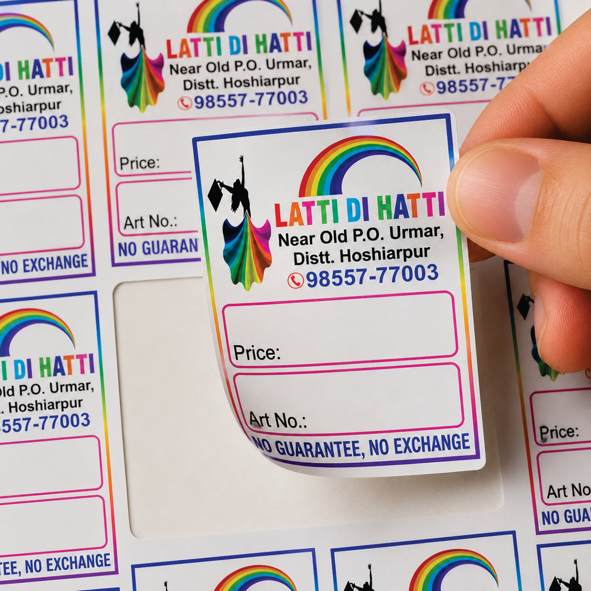 CUSTOM STICKER CL 08| 100 SHEETS