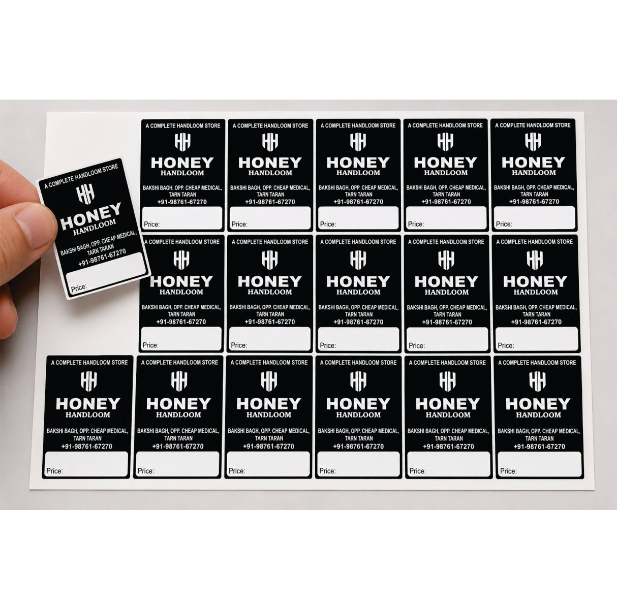 CUSTOM STICKER HA 08| 100 SHEETS