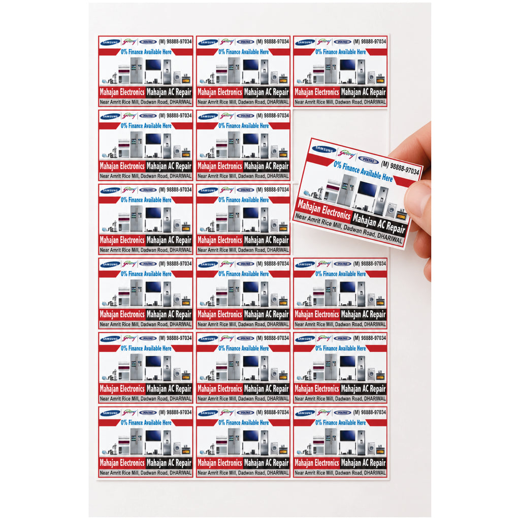 CUSTOM STICKER EL 08| 100 SHEETS