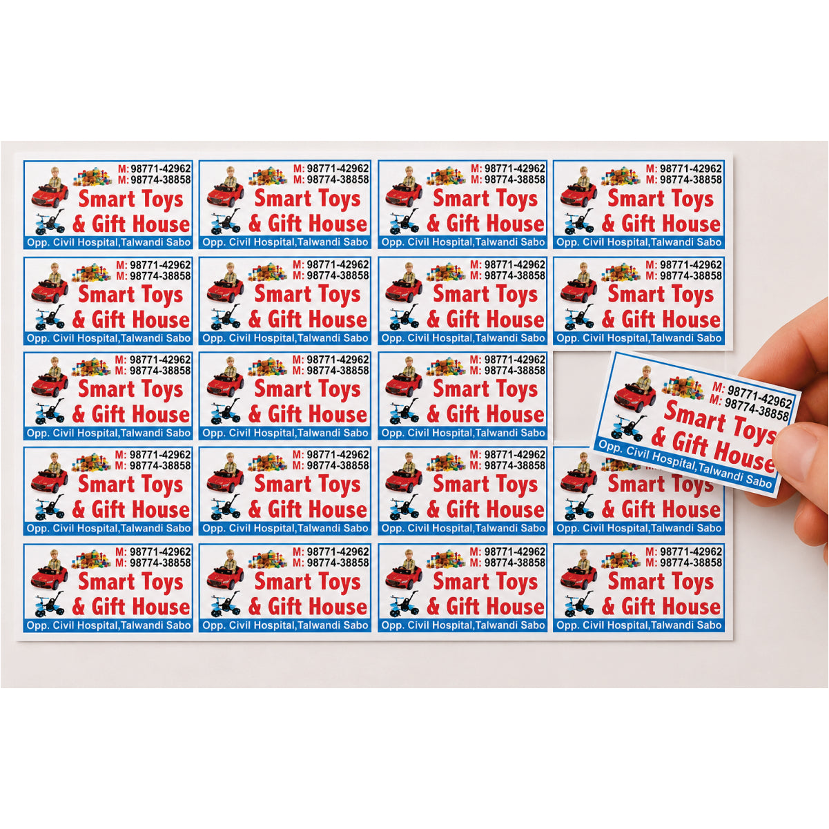 CUSTOM STICKER TO 09| 100 SHEETS
