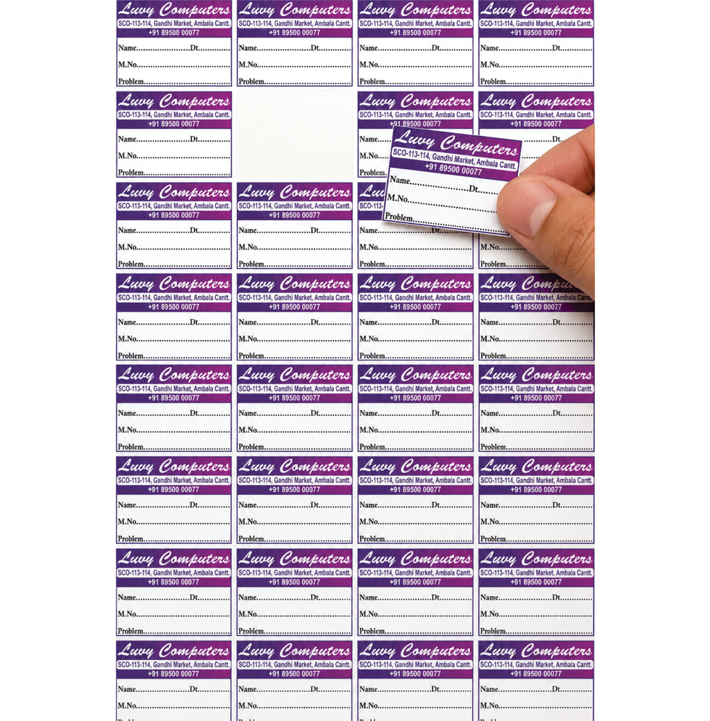 CUSTOM STICKER COM 09| 100 SHEETS