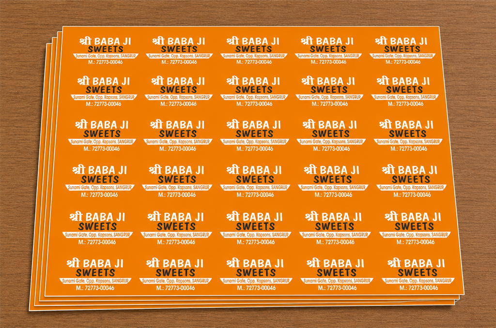CUSTOM STICKER S 09| 100 SHEETS