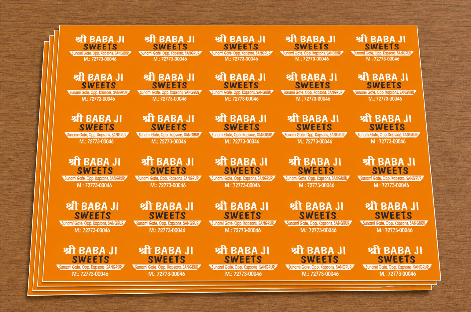 CUSTOM STICKER S 09| 100 SHEETS