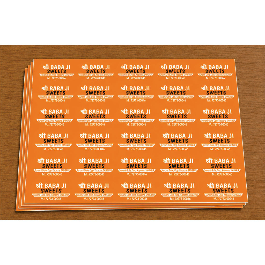 CUSTOM STICKER SW 09 | 100 SHEETS