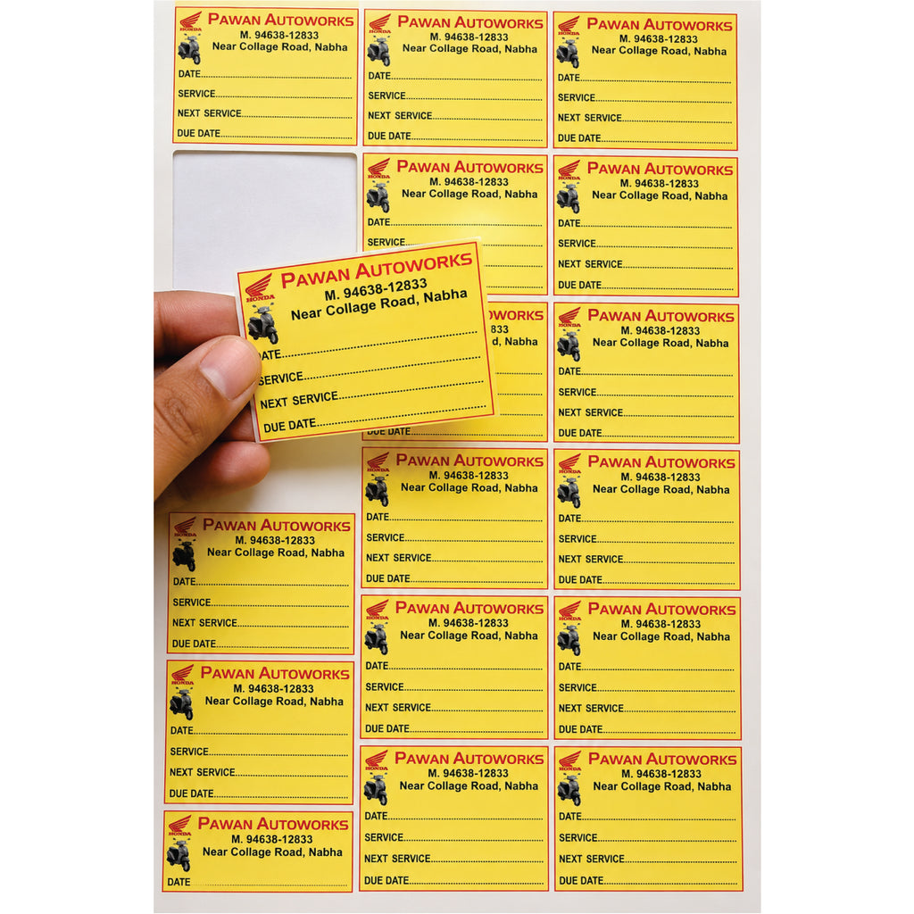 CUSTOM STICKER AU 09| 100 SHEETS