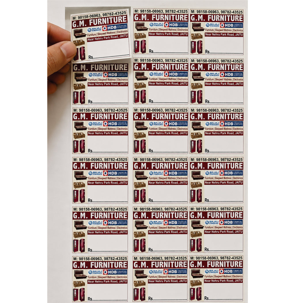 CUSTOM STICKER FUR 09| 100 SHEETS
