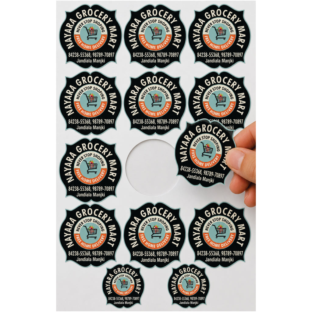 CUSTOM STICKER GR 09| 100 SHEETS