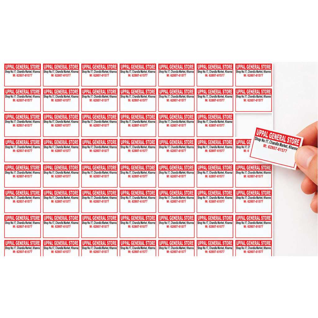 CUSTOM STICKER GE 09 | 100 SHEETS