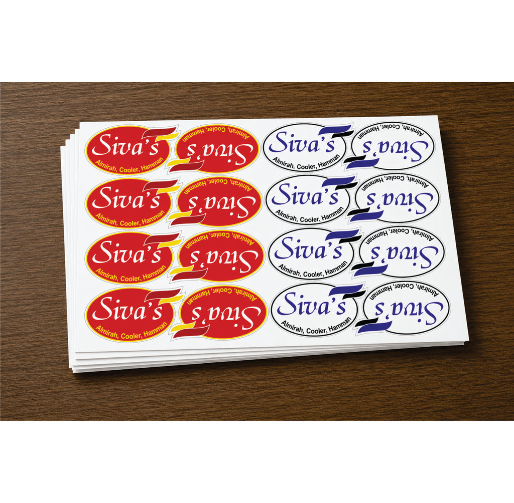 CUSTOM STICKER FUR 10| 100 SHEETS