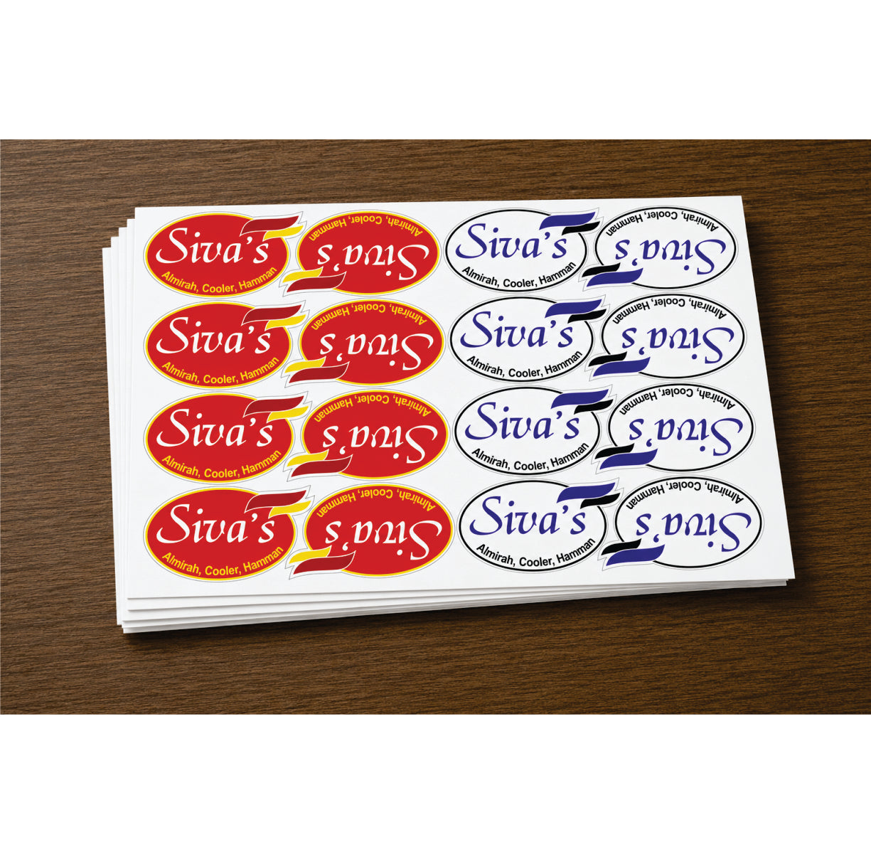 CUSTOM STICKER FUR 10| 100 SHEETS