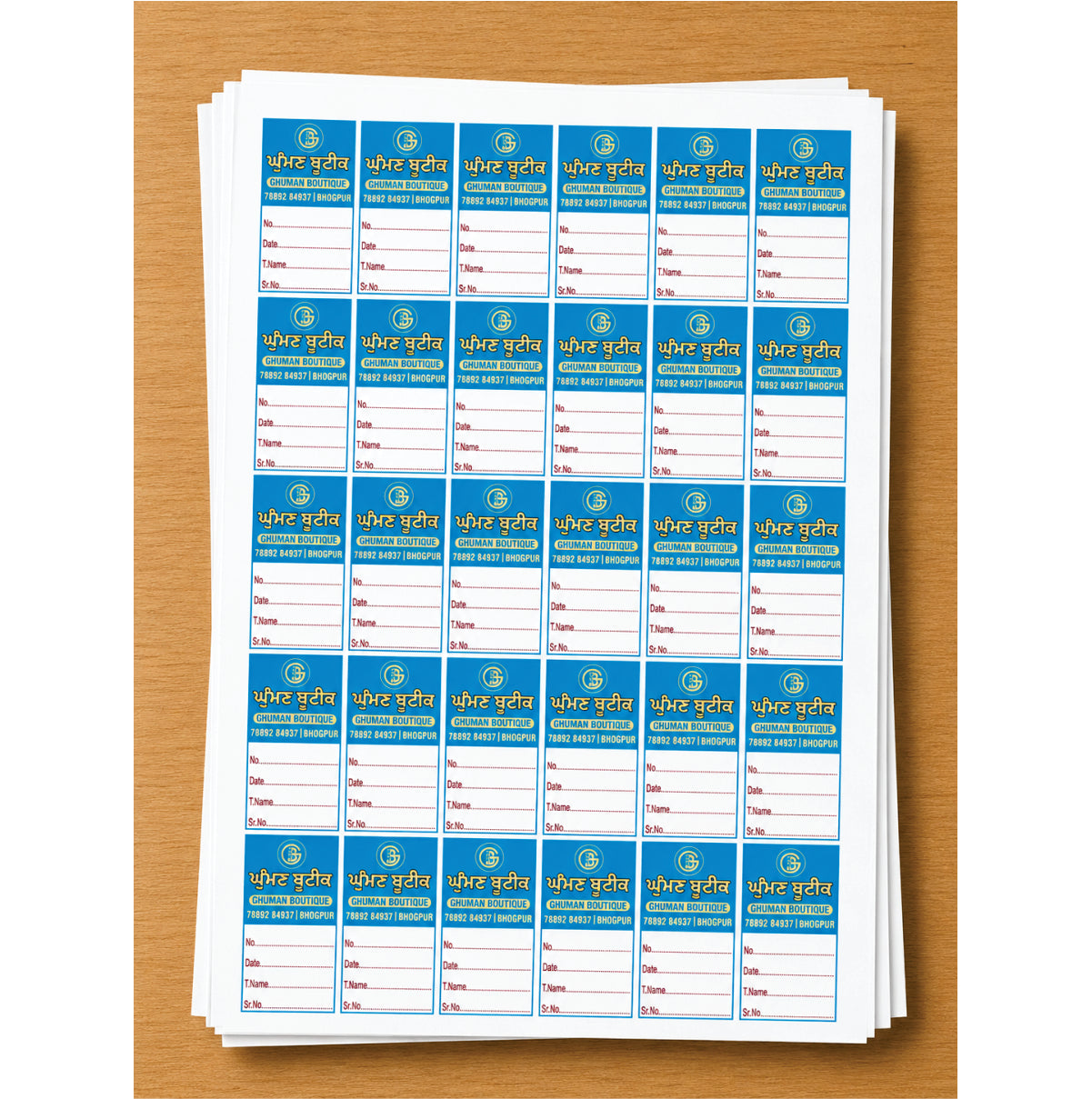 CUSTOM STICKER BOT 10| 100 SHEETS (Copy)