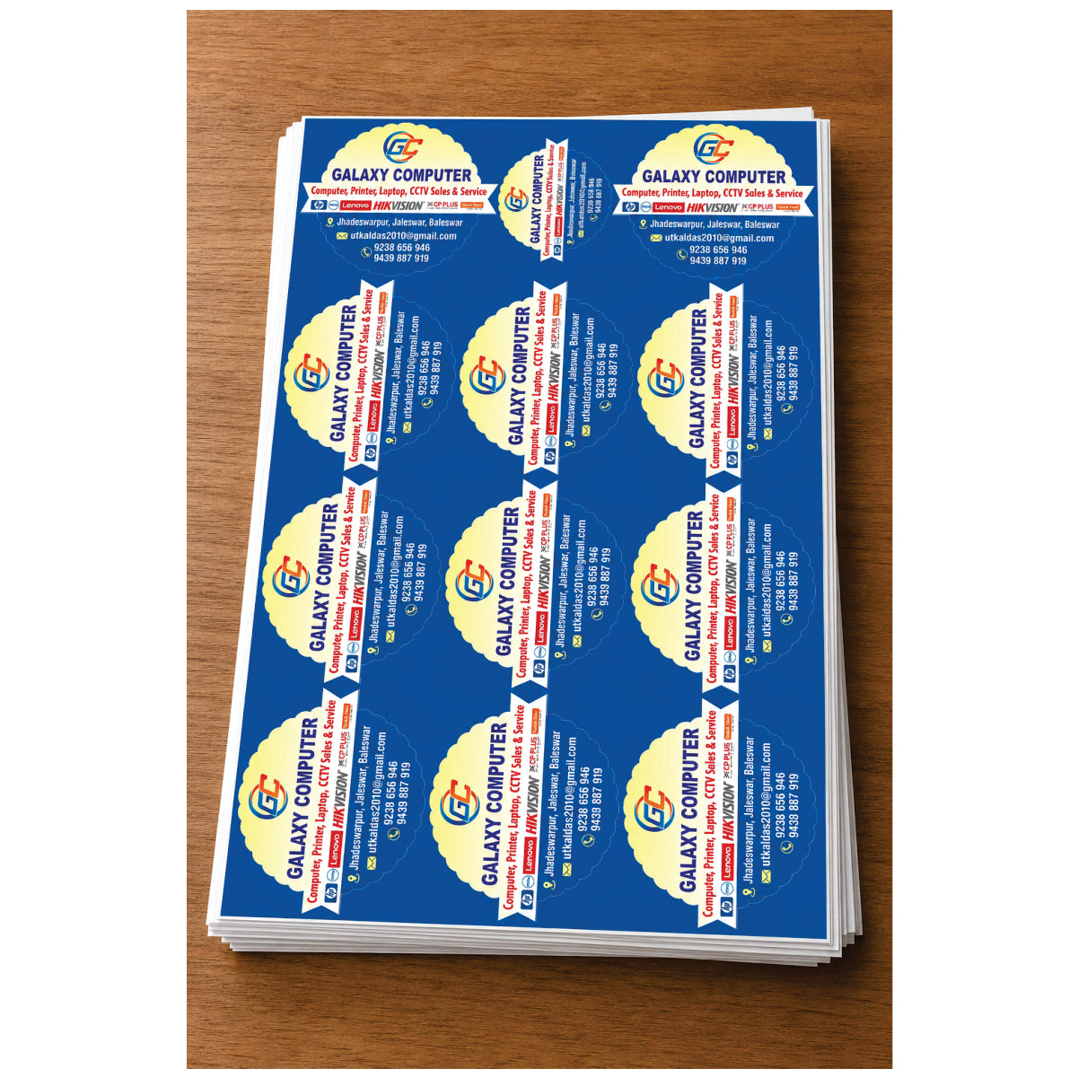 CUSTOM STICKER COM 10| 100 SHEETS