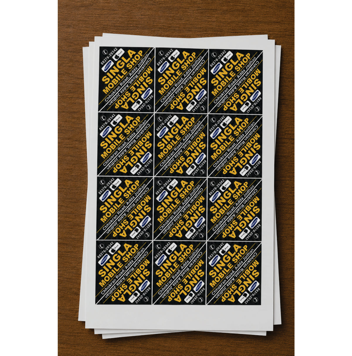 CUSTOM STICKER MO 10| 100 SHEETS