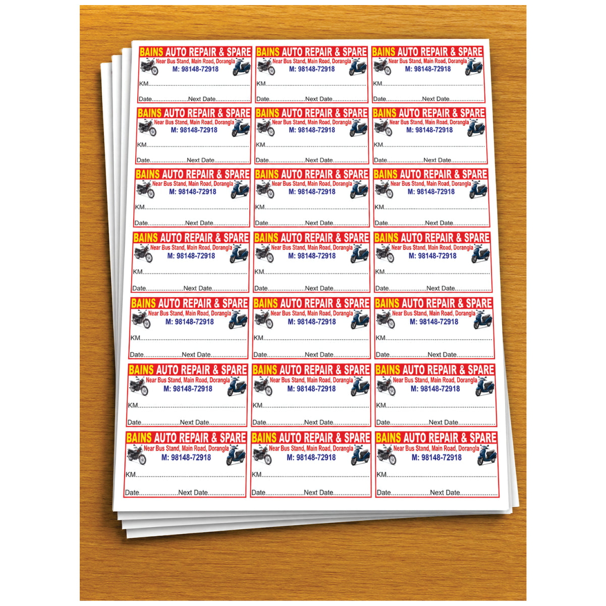 CUSTOM STICKER AU 10| 100 SHEETS