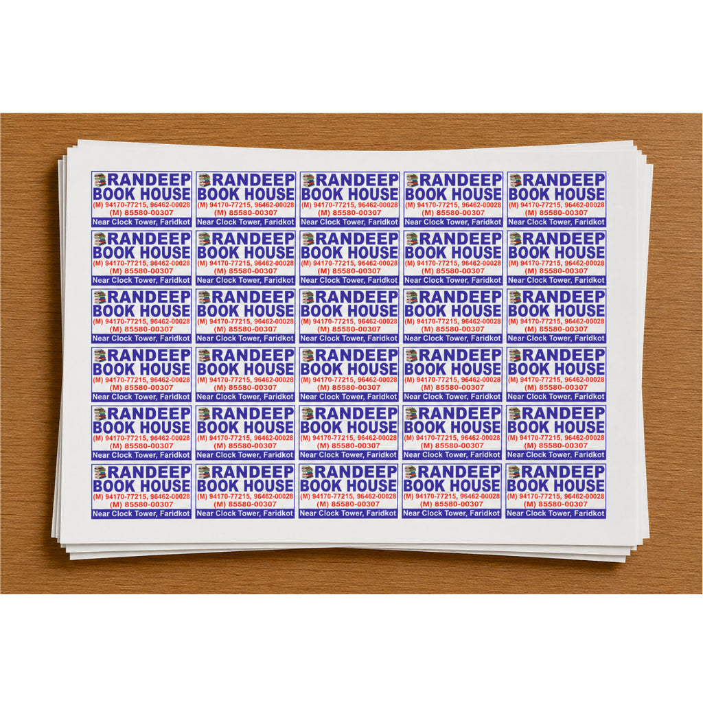CUSTOM STICKER Bo 10| 100 SHEETS