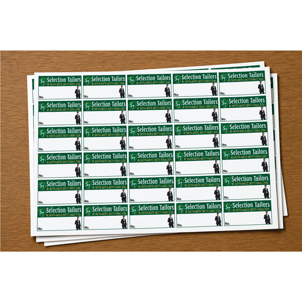 CUSTOM STICKER TA 10| 100 SHEETS