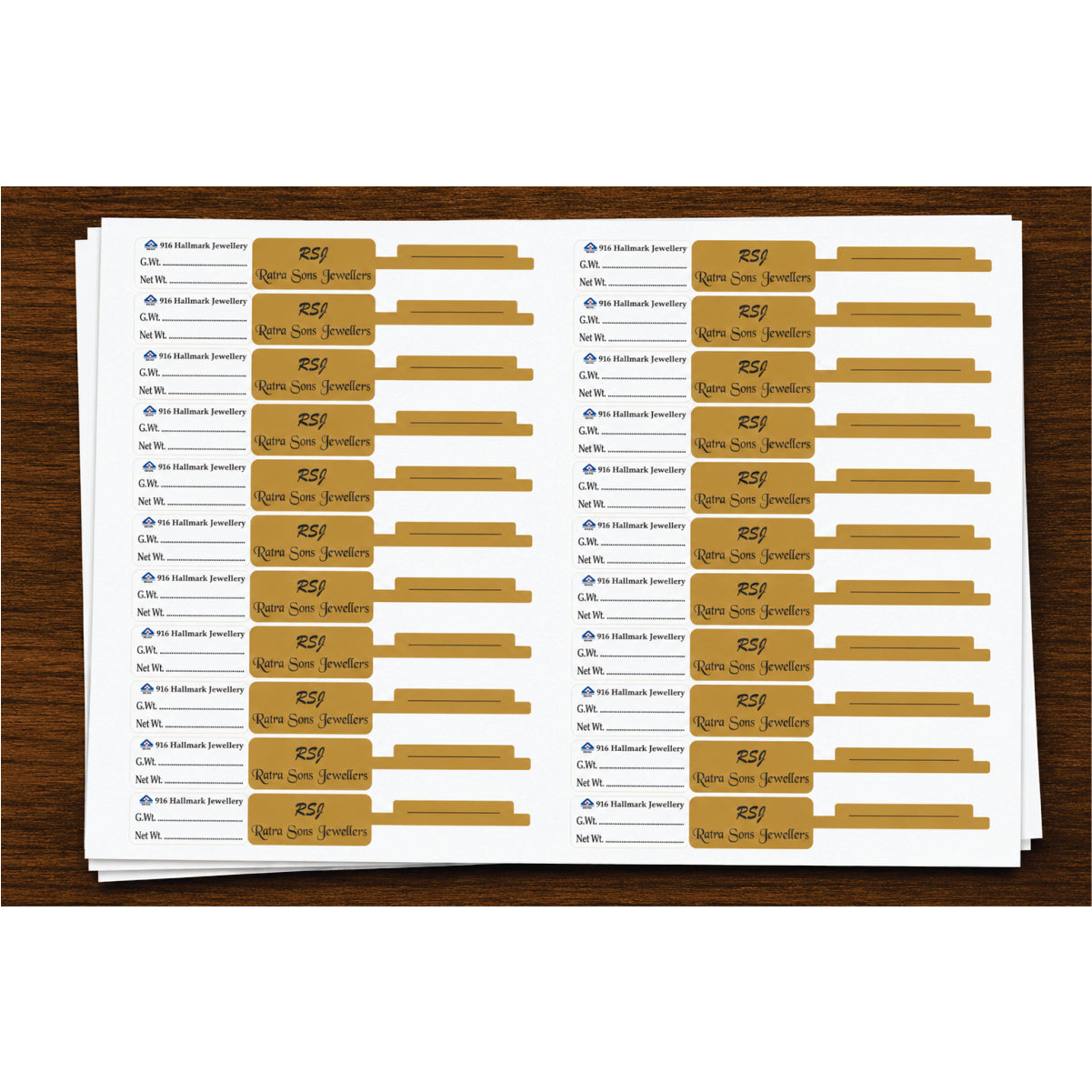 CUSTOM STICKER JE 10 | 100 SHEETS
