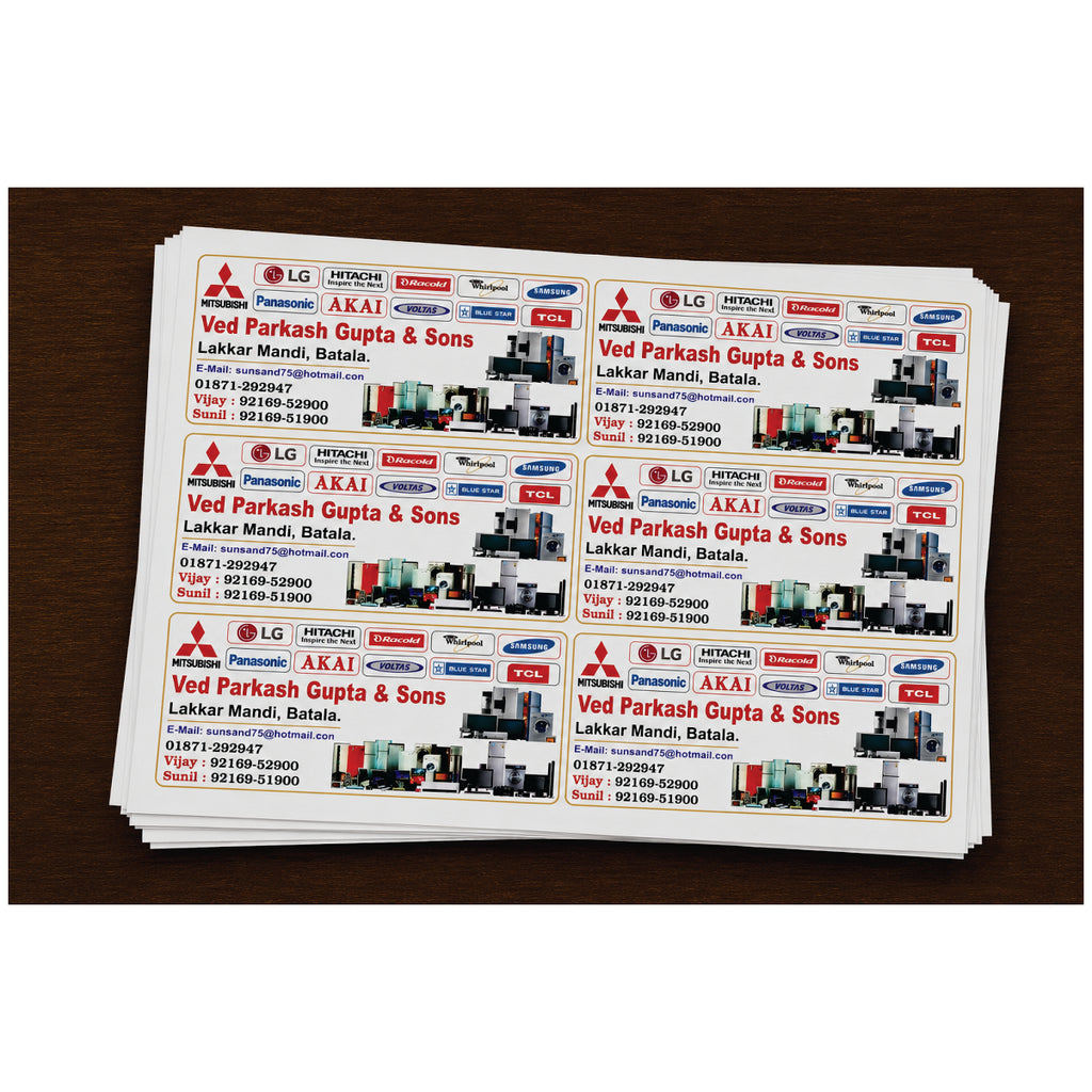 CUSTOM STICKER EL 10| 100 SHEETS