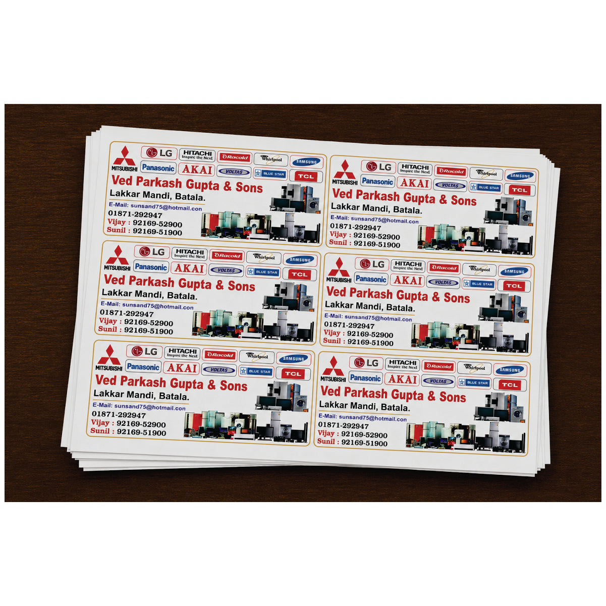CUSTOM STICKER EL 10| 100 SHEETS