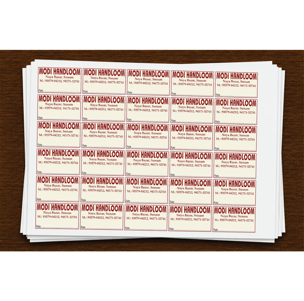 CUSTOM STICKER HA 10| 100 SHEETS