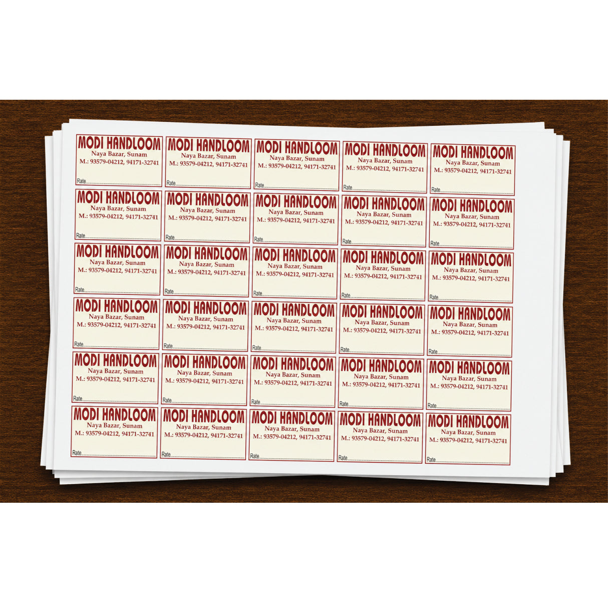 CUSTOM STICKER HA 10| 100 SHEETS