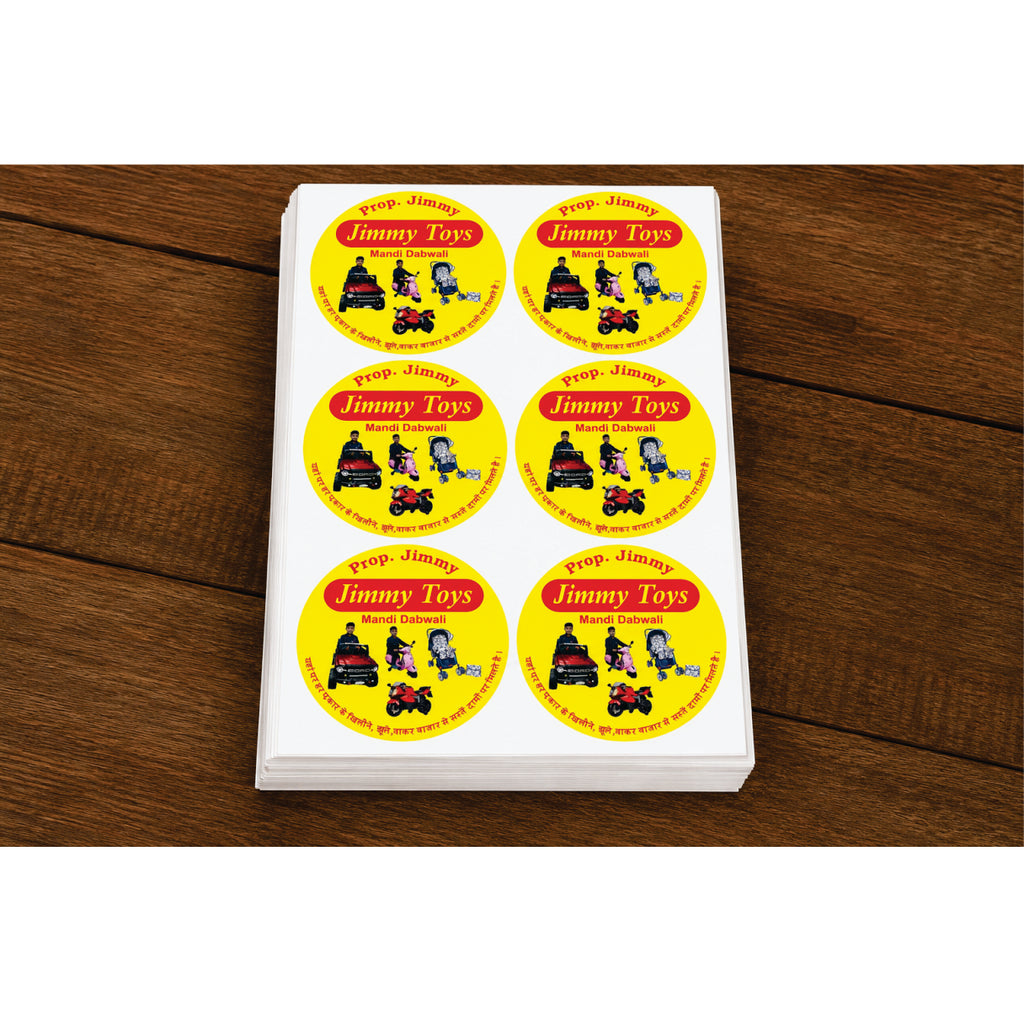 CUSTOM STICKER TO 10| 100 SHEETS