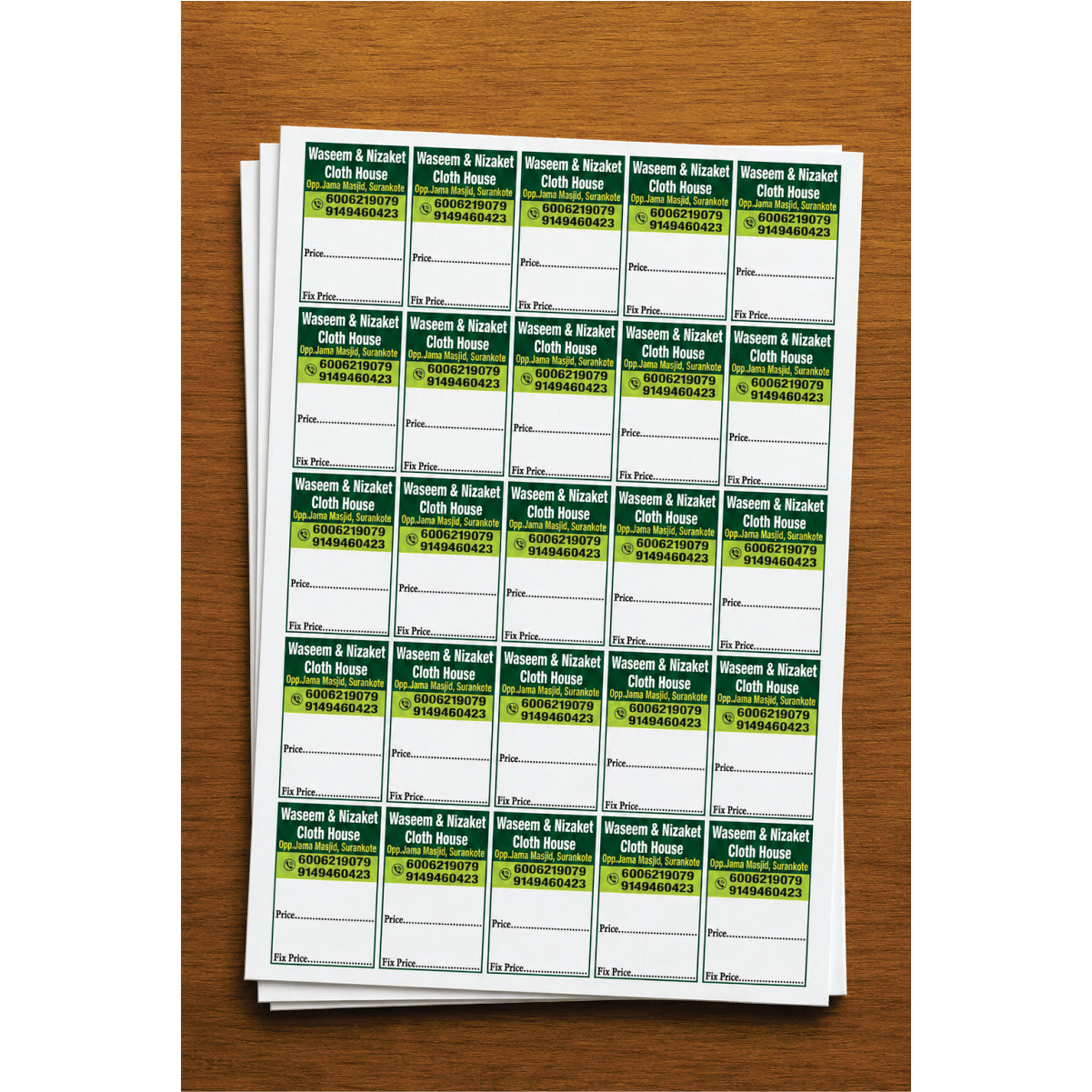CUSTOM STICKER CL 11| 100 SHEETS