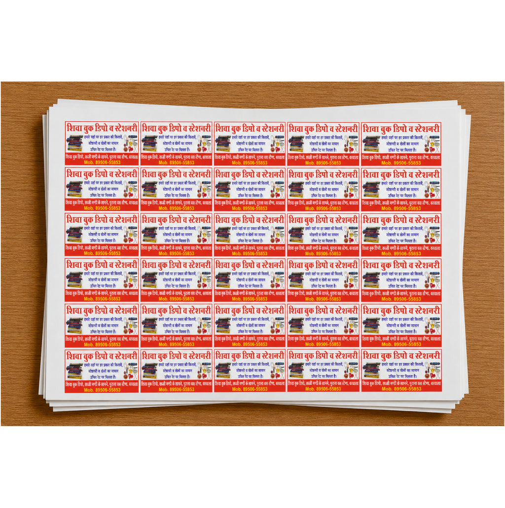 CUSTOM STICKER Bo 11| 100 SHEETS