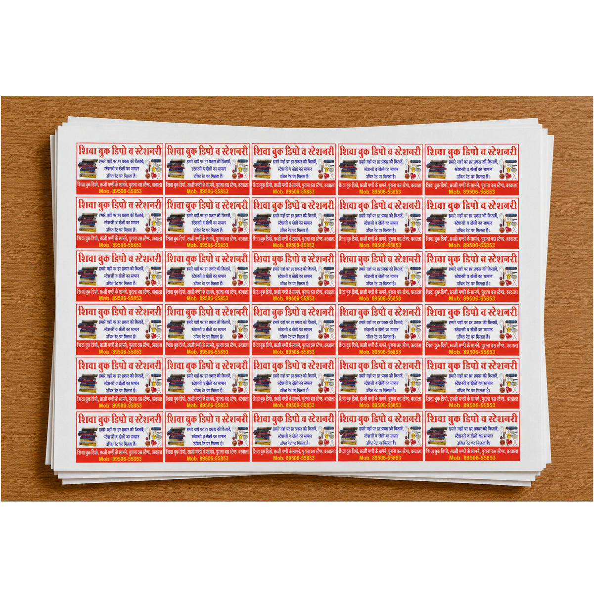 CUSTOM STICKER Bo 11| 100 SHEETS