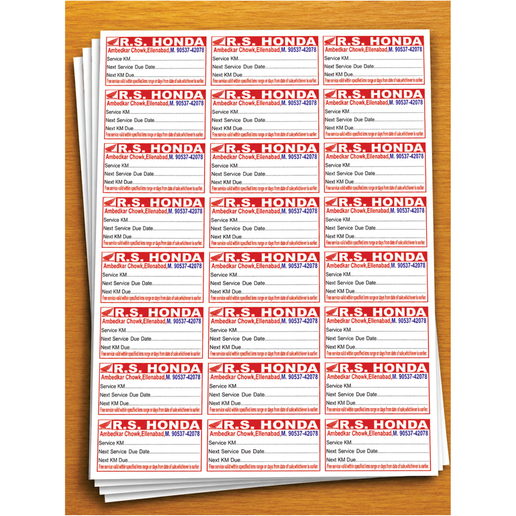 CUSTOM STICKER AU 11| 100 SHEETS