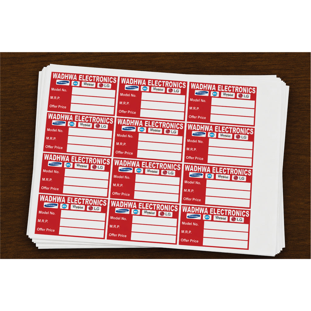 CUSTOM STICKER EL 11| 100 SHEETS