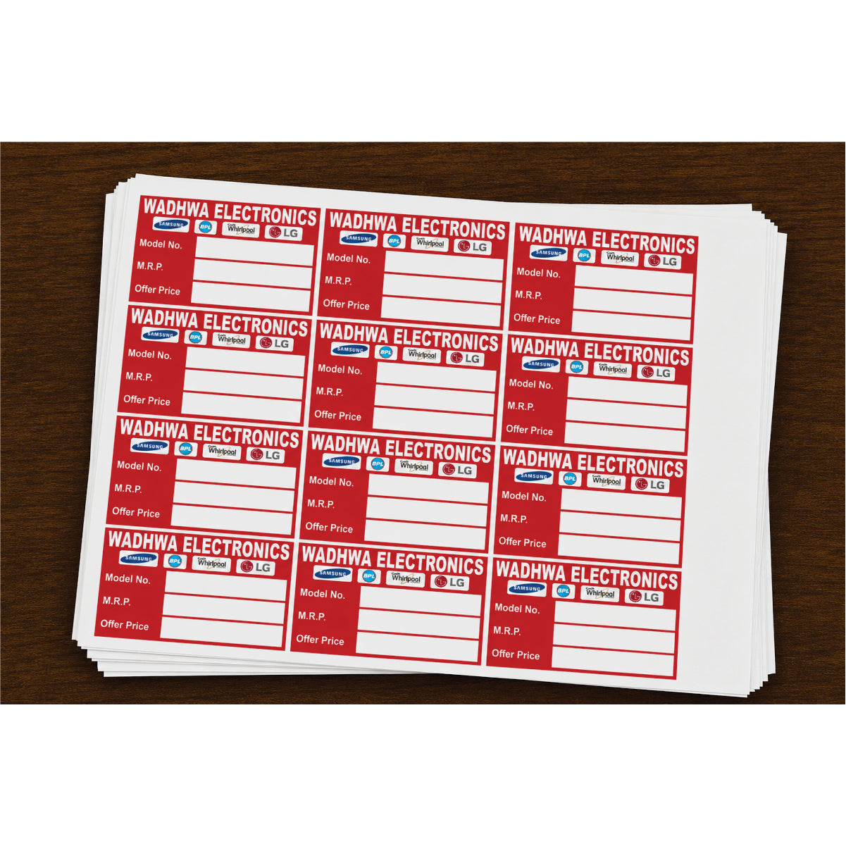 CUSTOM STICKER EL 11| 100 SHEETS