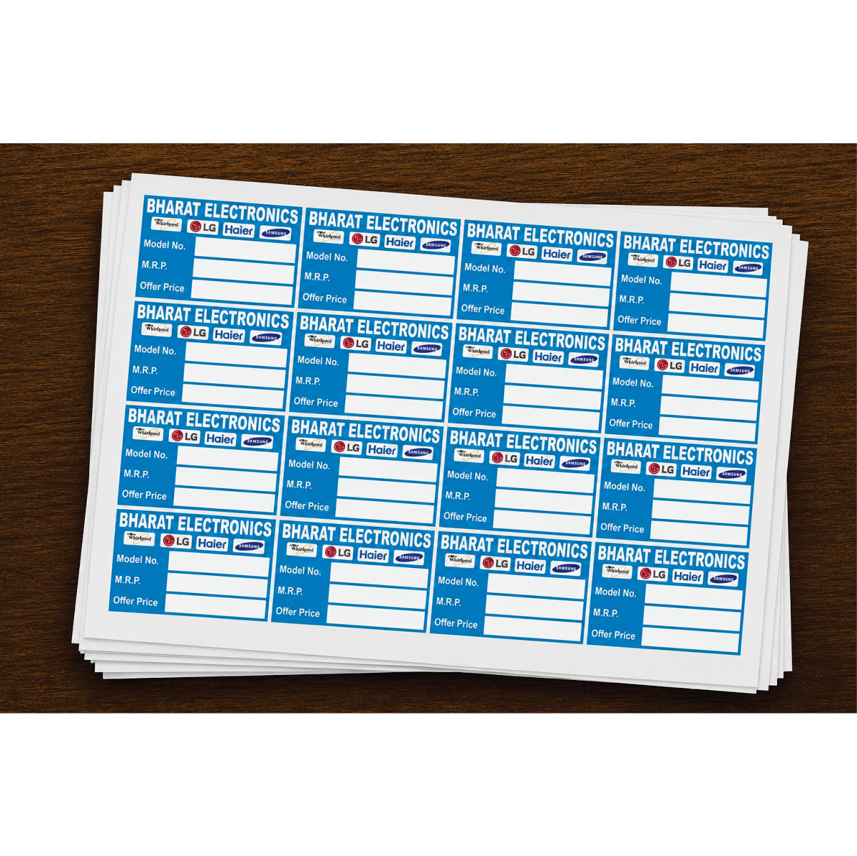 CUSTOM STICKER EL 12| 100 SHEETS