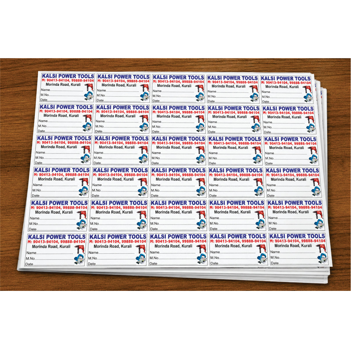 CUSTOM STICKER RE 12| 100 SHEETS
